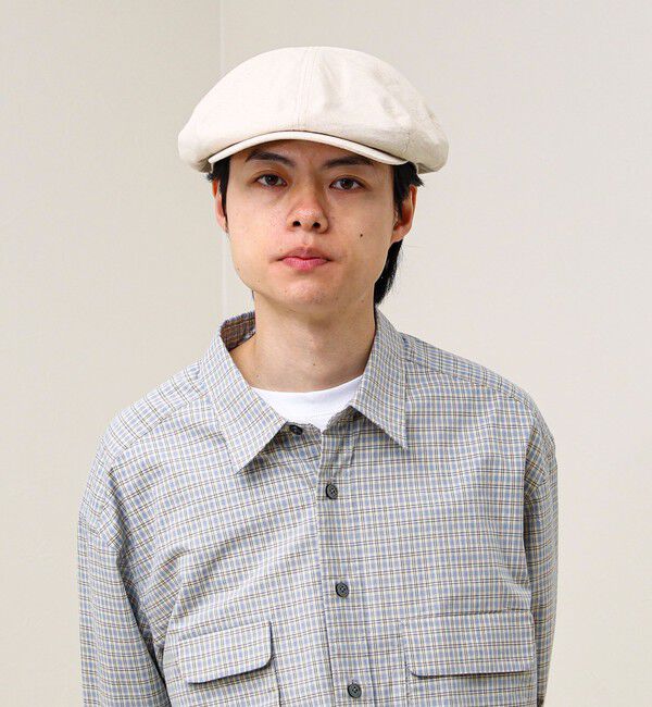 GLOSTER「【大人カジュアルに映える】COTTON LINEN BIG CASKET」|キャップ・キャスケット|