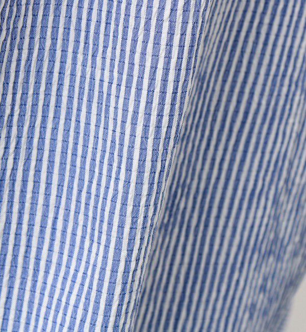 GLOSTER「【清涼感のある表情】ストライプレギュラーカラーシャツ」|シャツ・ブラウス|