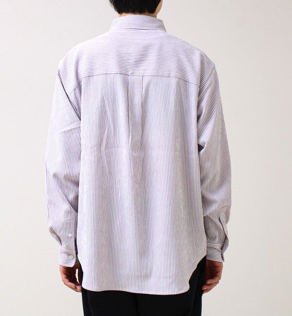 GLOSTER「【清涼感のある表情】ストライプレギュラーカラーシャツ」|シャツ・ブラウス|