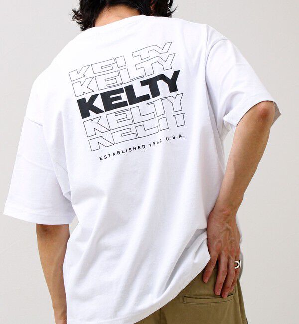 GLOSTER「【KELTY&times;GLOSTER】別注 バックタイポロゴT」|Tシャツ・カットソー|オフホワイト