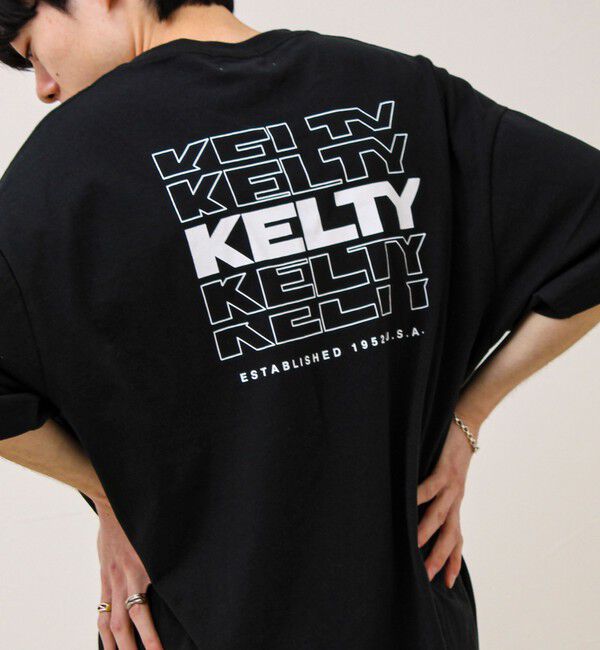 GLOSTER「【KELTY&times;GLOSTER】別注 バックタイポロゴT」|Tシャツ・カットソー|ブラック