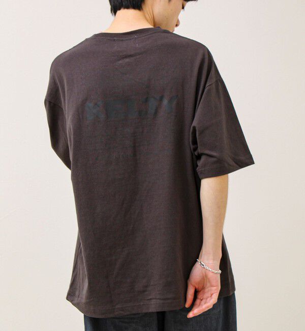 GLOSTER「【KELTY&times;GLOSTER】別注 バックタイポロゴT」|Tシャツ・カットソー|チャコールグレー