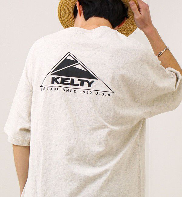 GLOSTER「【KELTY&times;GLOSTER】別注 バックロゴプリントT」|Tシャツ・カットソー|杢グレー
