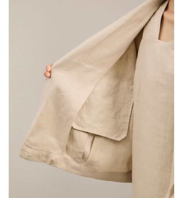 SALON adam et rope'「リネンツイルブルゾン」|ブルゾン・スタジャン|