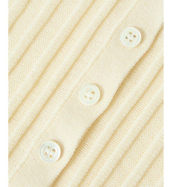 SALON adam et rope'「ワイドリブスキッパークルーネックカーディガン」|カーディガン|