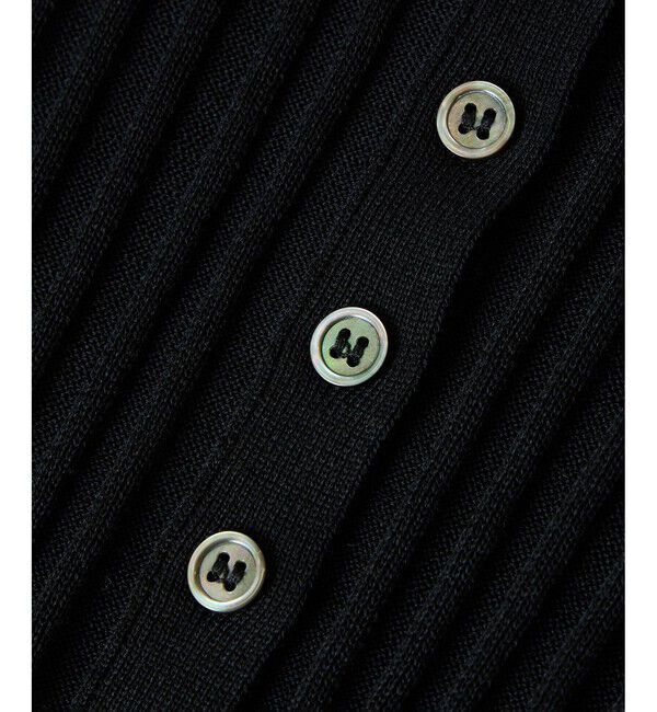 SALON adam et rope'「ワイドリブスキッパークルーネックカーディガン」|カーディガン|