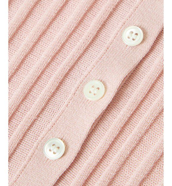 SALON adam et rope'「ワイドリブスキッパークルーネックカーディガン」|カーディガン|