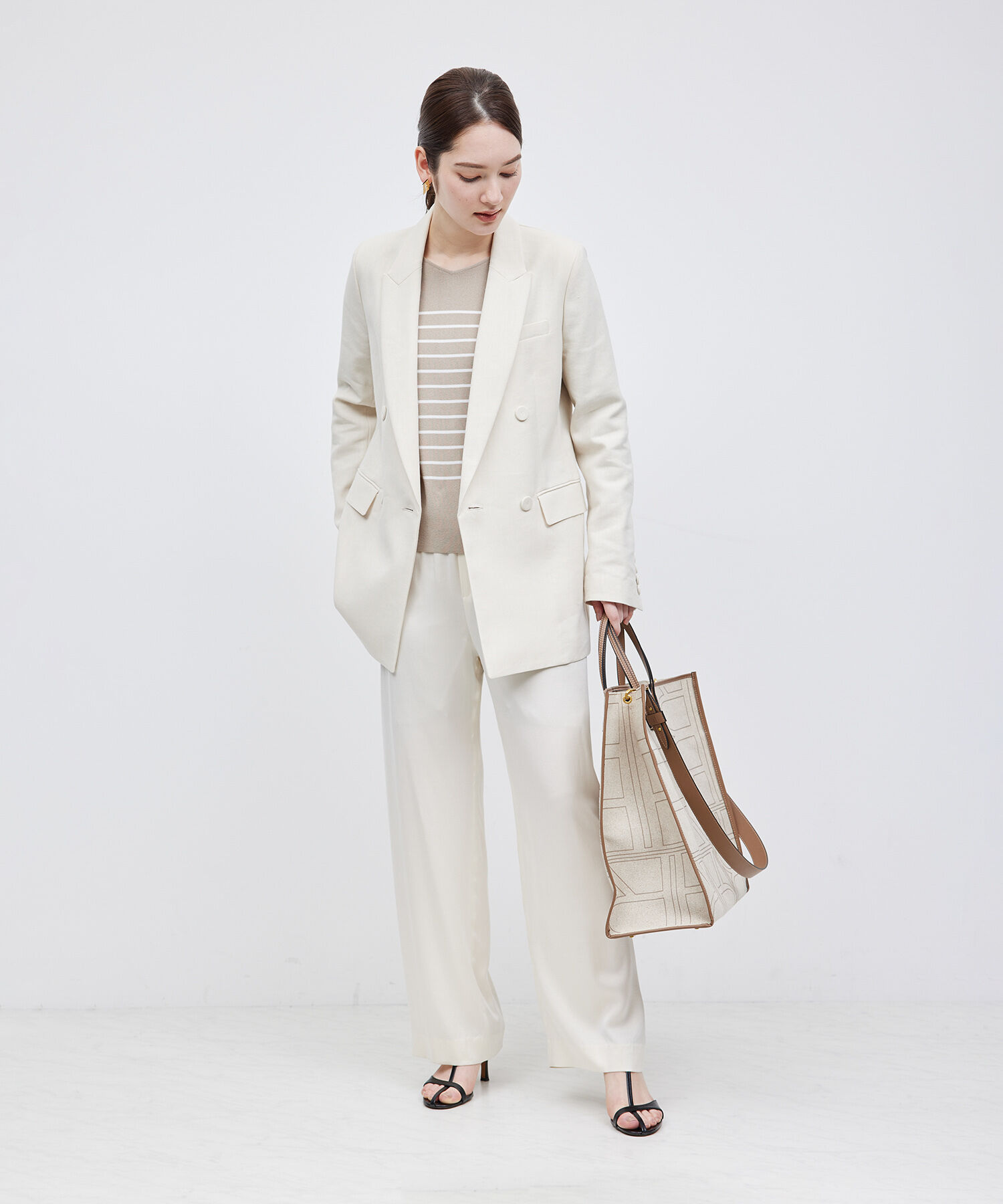 ROPE「ヘビーリネン ダブルジャケット」|テーラードジャケット|