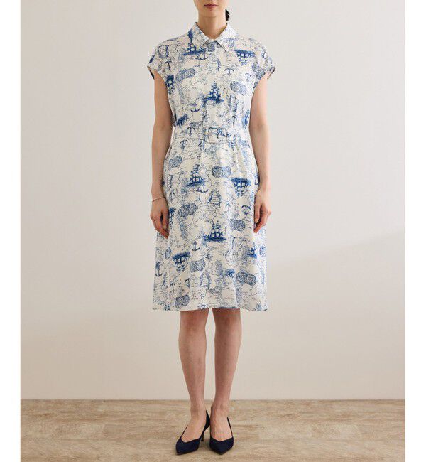 ROPE「【洗える】トワルドジュイベルテッドミニワンピース」|ワンピース|