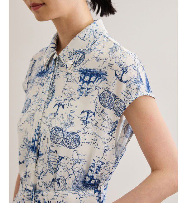 ROPE「【洗える】トワルドジュイベルテッドミニワンピース」|ワンピース|