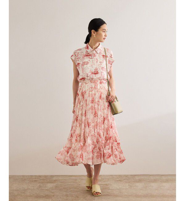 ROPE「【洗える】トワルドジュイベルテッドミニワンピース」|ワンピース|