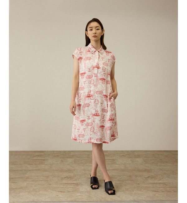 ROPE「【洗える】トワルドジュイベルテッドミニワンピース」|ワンピース|