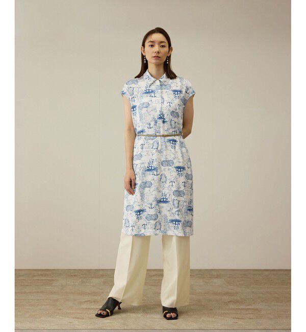 ROPE「【洗える】トワルドジュイベルテッドミニワンピース」|ワンピース|