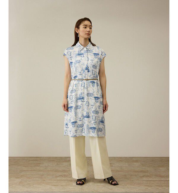 ROPE「【洗える】トワルドジュイベルテッドミニワンピース」|ワンピース|