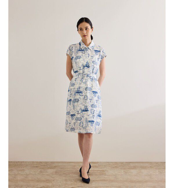 ROPE「【洗える】トワルドジュイベルテッドミニワンピース」|ワンピース|