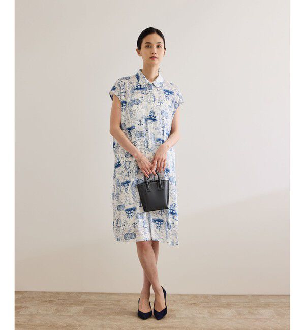 ROPE「【洗える】トワルドジュイベルテッドミニワンピース」|ワンピース|