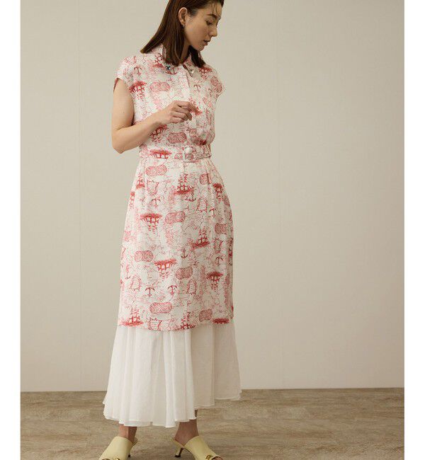 ROPE「【洗える】トワルドジュイベルテッドミニワンピース」|ワンピース|