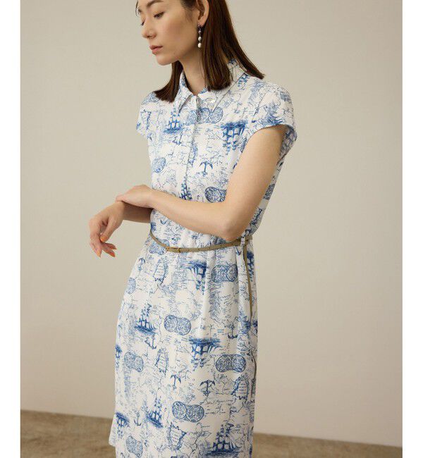 ROPE「【洗える】トワルドジュイベルテッドミニワンピース」|ワンピース|