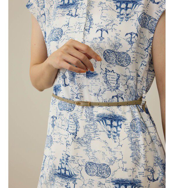 ROPE「【洗える】トワルドジュイベルテッドミニワンピース」|ワンピース|