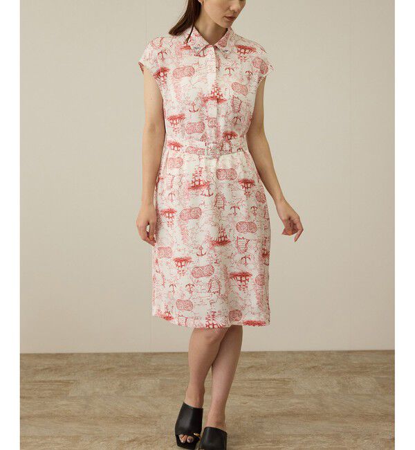 ROPE「【洗える】トワルドジュイベルテッドミニワンピース」|ワンピース|