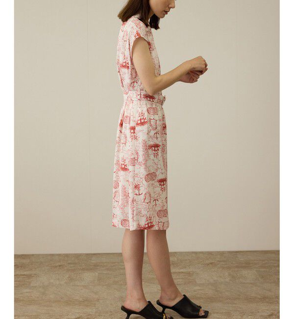 ROPE「【洗える】トワルドジュイベルテッドミニワンピース」|ワンピース|