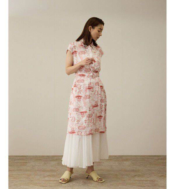 ROPE「【洗える】トワルドジュイベルテッドミニワンピース」|ワンピース|