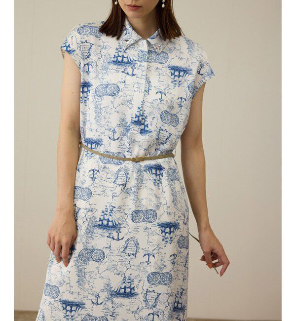 ROPE「【洗える】トワルドジュイベルテッドミニワンピース」|ワンピース|