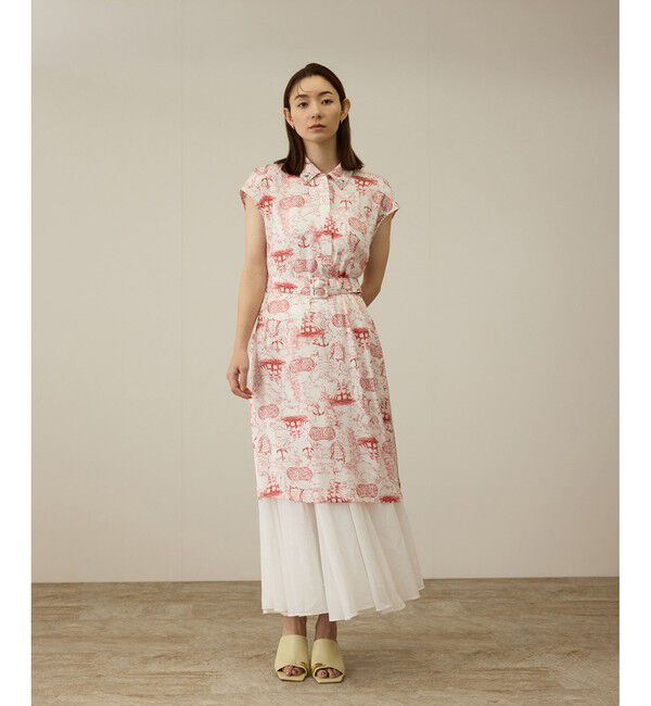 ROPE「【洗える】トワルドジュイベルテッドミニワンピース」|ワンピース|