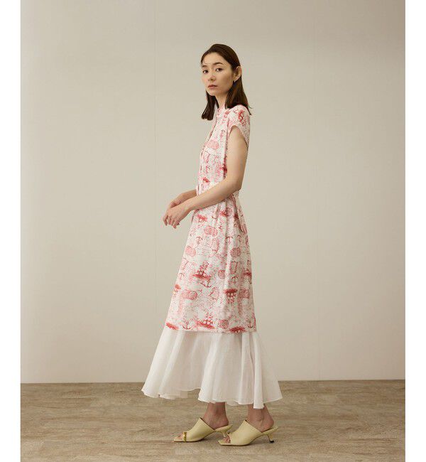 ROPE「【洗える】トワルドジュイベルテッドミニワンピース」|ワンピース|