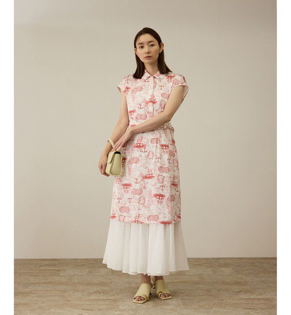 ROPE「【洗える】トワルドジュイベルテッドミニワンピース」|ワンピース|