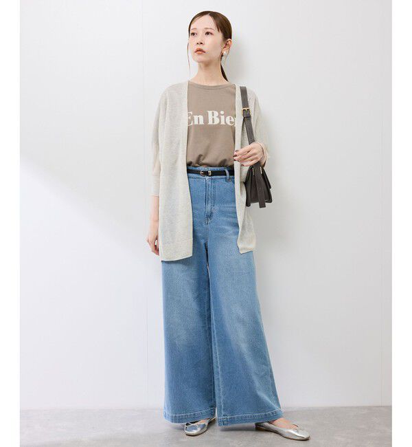 Rope&rsquo;Picnic「【新色追加】LEVITAシアーニットリラックスカーディガン」|カーディガン|