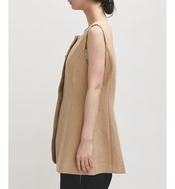 ADAM ET ROPE'「【EMOELLE】スクエアネックジレトップス」|ベスト・ジレ|