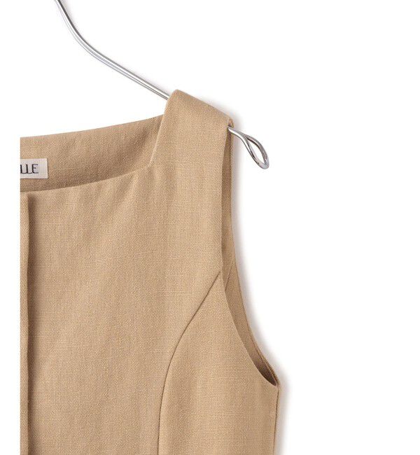 ADAM ET ROPE'「【EMOELLE】スクエアネックジレトップス」|ベスト・ジレ|