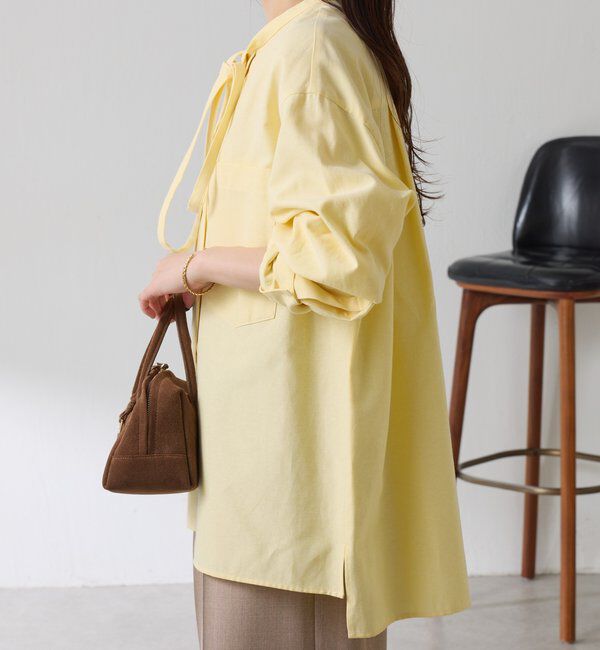  「ナローボウタイオーバーシャツ」|シャツ・ブラウス|