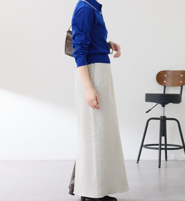  「シアーニットポロ」|ニット・セーター|