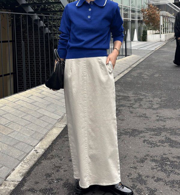  「シアーニットポロ」|ニット・セーター|