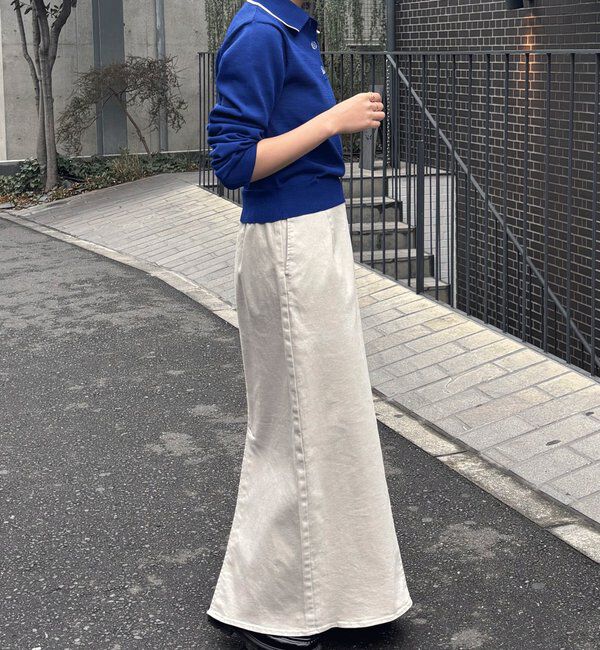  「シアーニットポロ」|ニット・セーター|