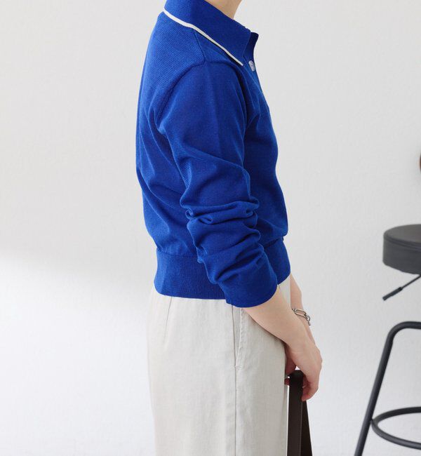  「シアーニットポロ」|ニット・セーター|