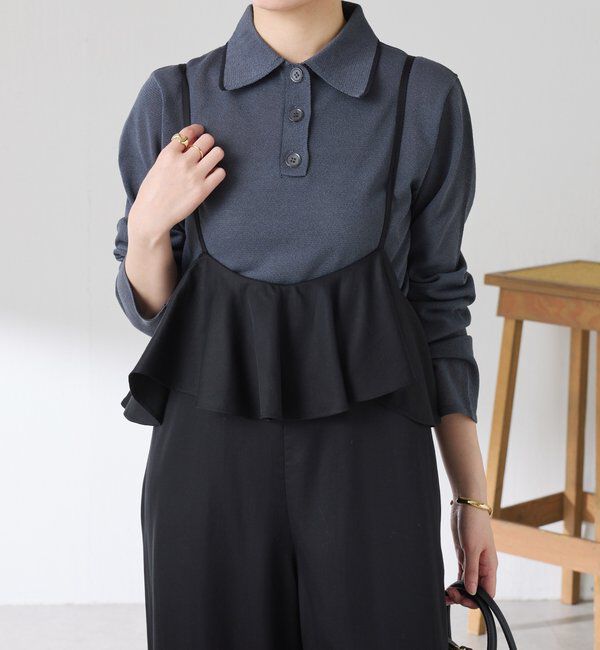  「シアーニットポロ」|ニット・セーター|