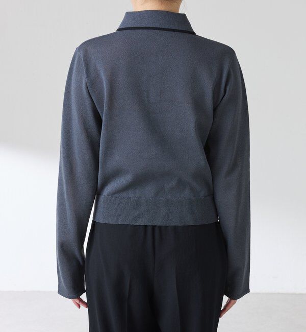  「シアーニットポロ」|ニット・セーター|