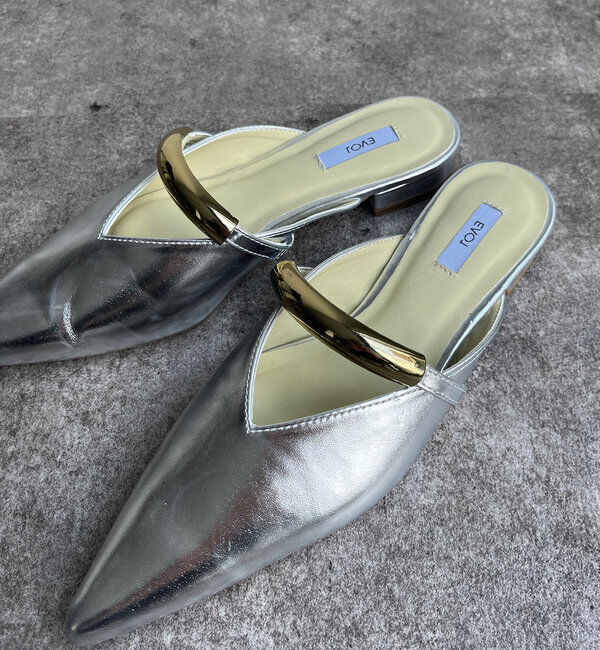  「GOLDモチーフミュール」|サンダル|