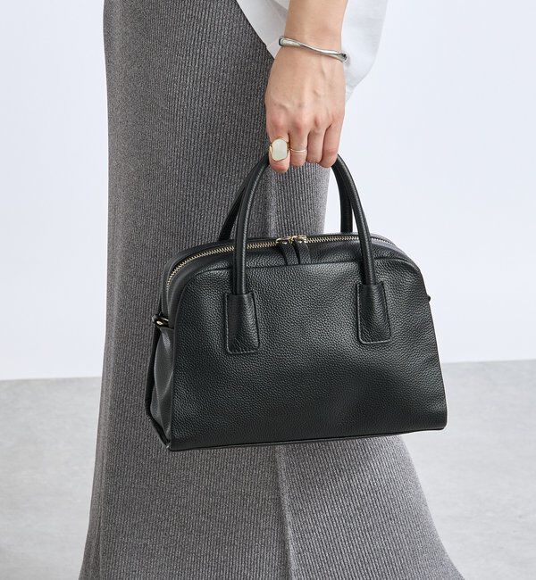  「【キレイめにもカジュアルにも】レザーボストン」|トートバッグ|