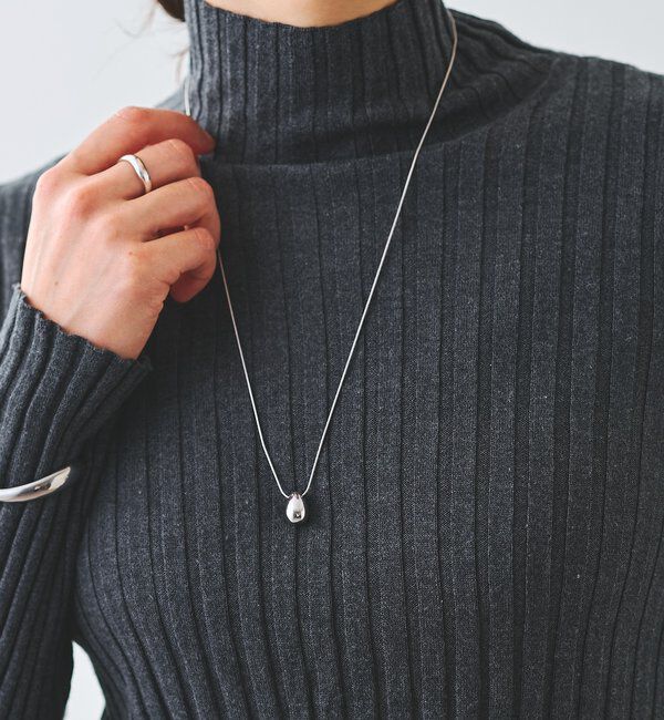  「【R.good(アールドットグッド)】エッグモチーフスライドネックレス」|リング|