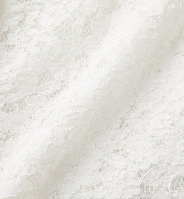  「予約【女性らしい抜け感】レースクロップドシャツ」|シャツ・ブラウス|