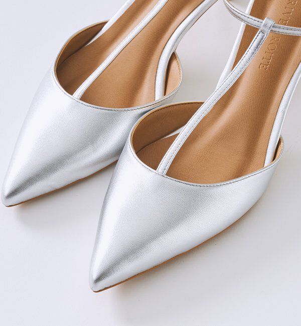  「予約【上品な華やかさ】シルバーストラップミュール」|その他|