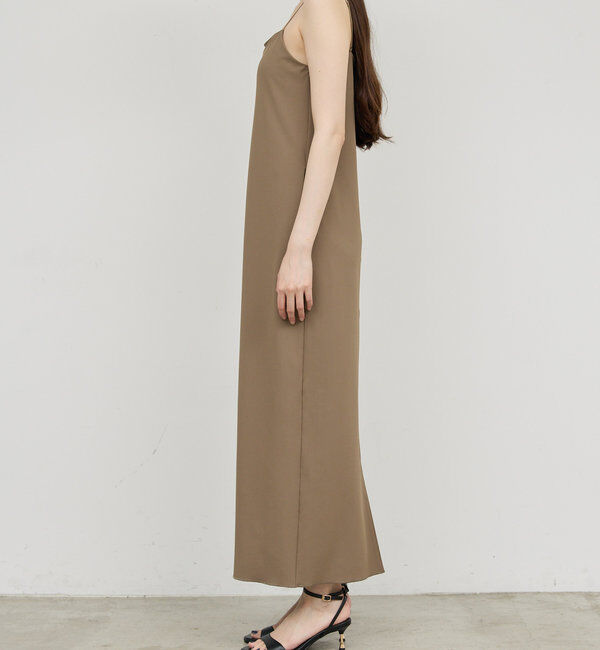  「【3サイズ展開】ストレッチマキシキャミワンピース」|ワンピース|