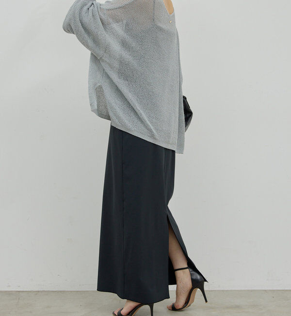  「【3サイズ展開】ストレッチマキシキャミワンピース」|ワンピース|