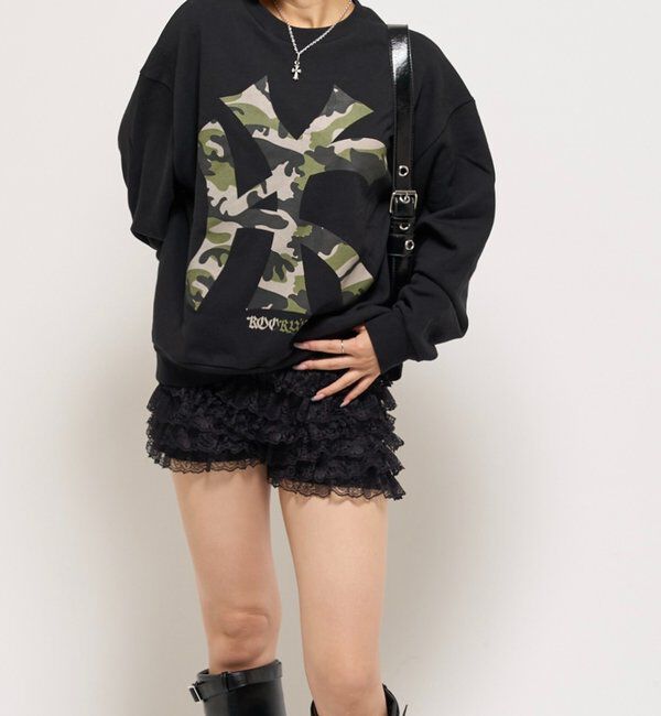  「KOOKYN KYビックプリントクルー」|Tシャツ・カットソー|ブラック