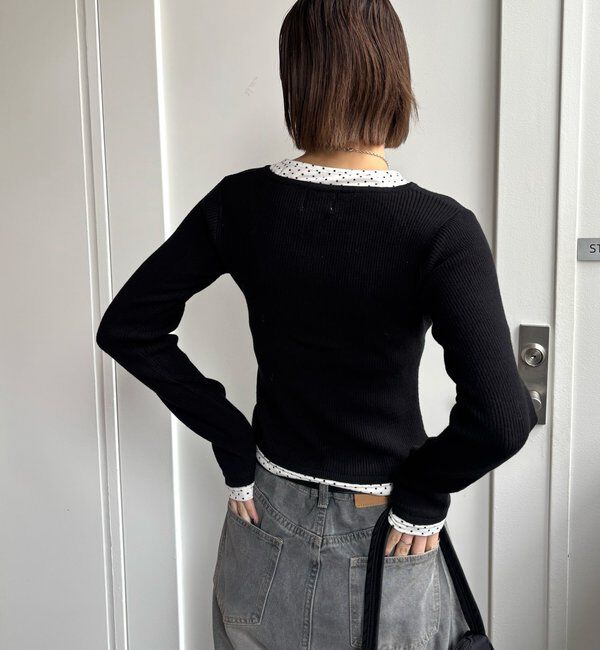  「【WEB限定カラーあり】LAYERED HENLEY KINT」|ニット・セーター|