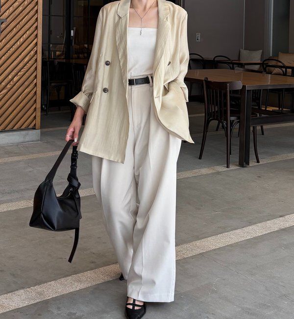  「【全骨格細見え/オフィスコーデにも◎】ライトテーラージャケット」|テーラードジャケット|